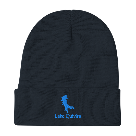 Lake Quivira Embroidered Beanie Hat