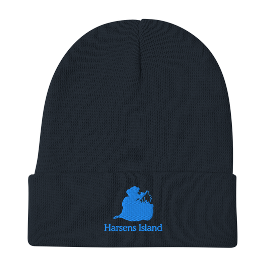 Harsens Island Embroidered Beanie Hat