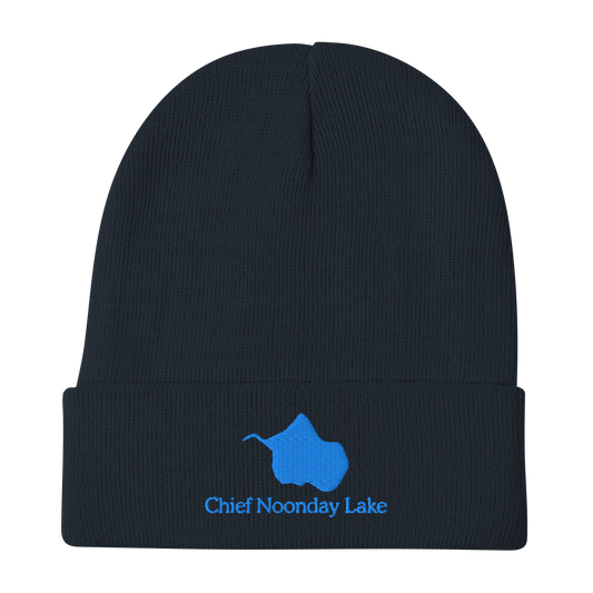 Chief Noonday Lake Embroidered Beanie Hat