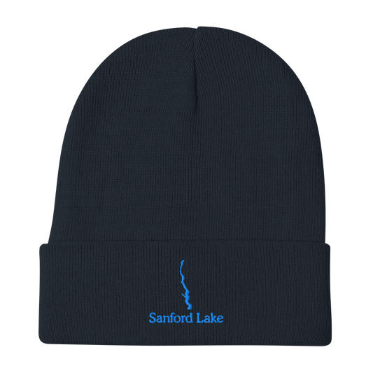 Sanford Lake Embroidered Beanie Hat