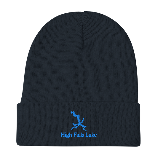 High Falls Lake Embroidered Beanie Hat