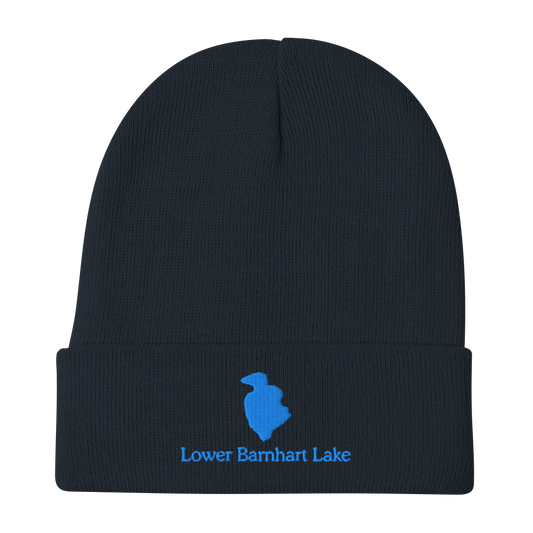 Lower Barnhart Lake Embroidered Beanie Hat