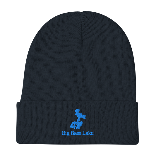 Big Bass Lake Embroidered Beanie Hat