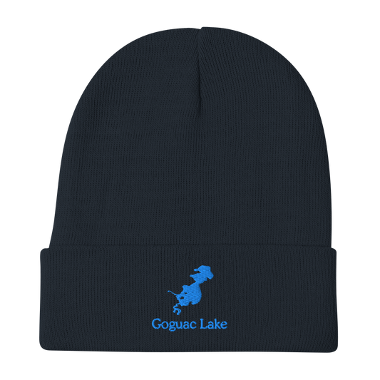 Goguac Lake Embroidered Beanie Hat