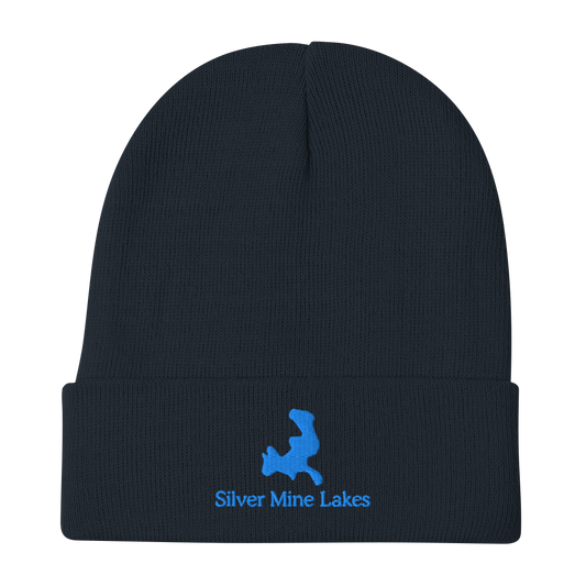 Silver Mine Lakes Embroidered Beanie Hat