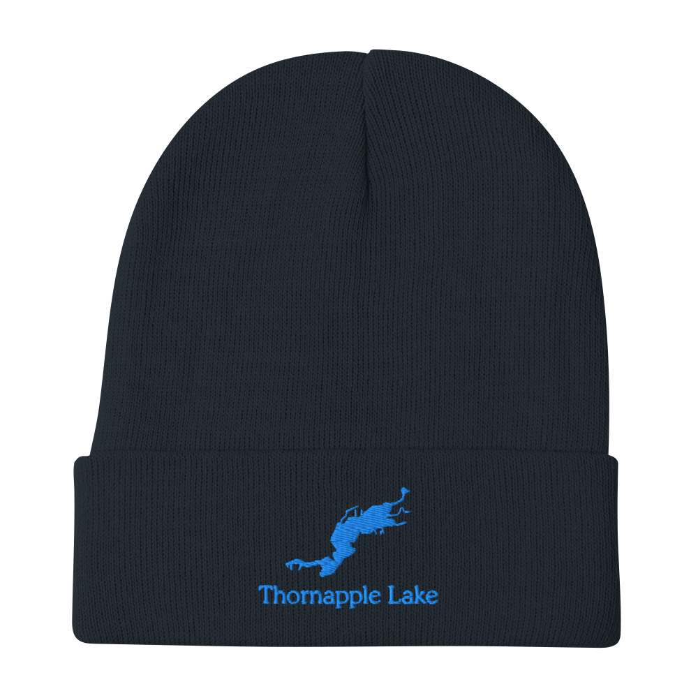 Thornapple Lake Embroidered Beanie Hat