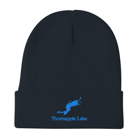 Thornapple Lake Embroidered Beanie Hat