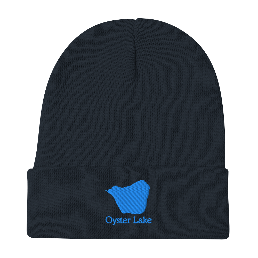 Oyster Lake Embroidered Beanie Hat
