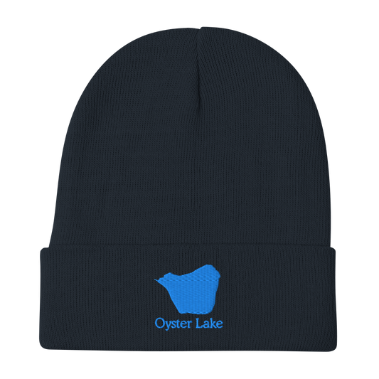 Oyster Lake Embroidered Beanie Hat