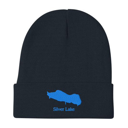 Silver Lake Embroidered Beanie Hat