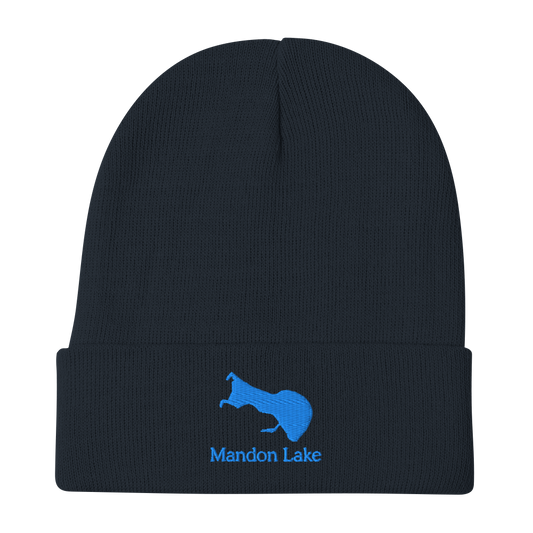 Mandon Lake Embroidered Beanie Hat