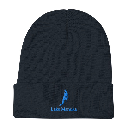 Lake Manuka Embroidered Beanie Hat