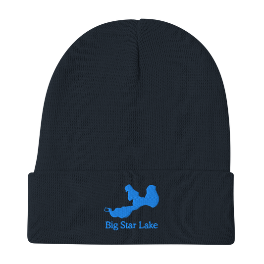 Big Star Lake Embroidered Beanie Hat