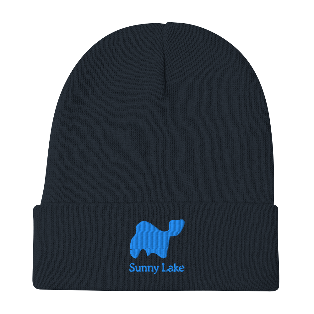 Sunny Lake Embroidered Beanie Hat
