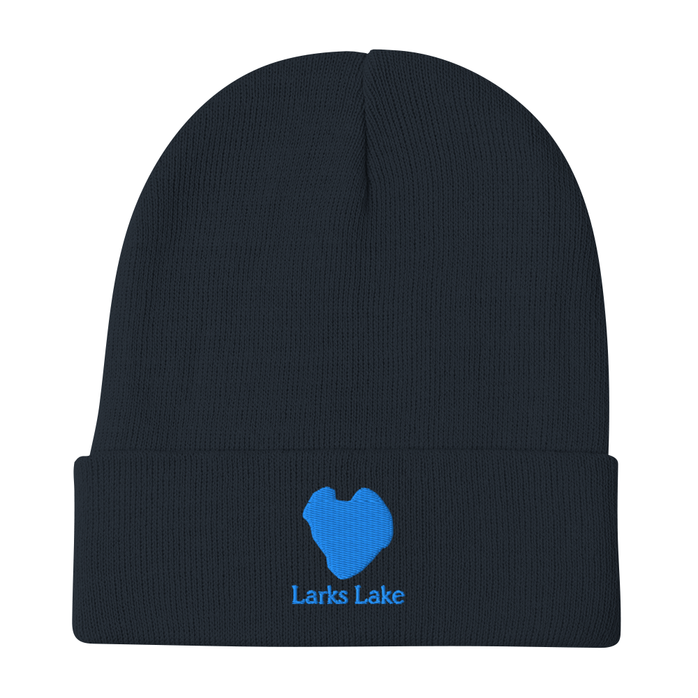 Larks Lake Embroidered Beanie Hat