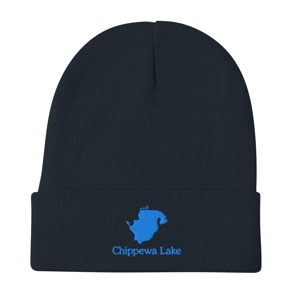 Chippewa Lake Embroidered Beanie Hat