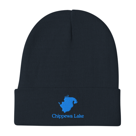 Chippewa Lake Embroidered Beanie Hat