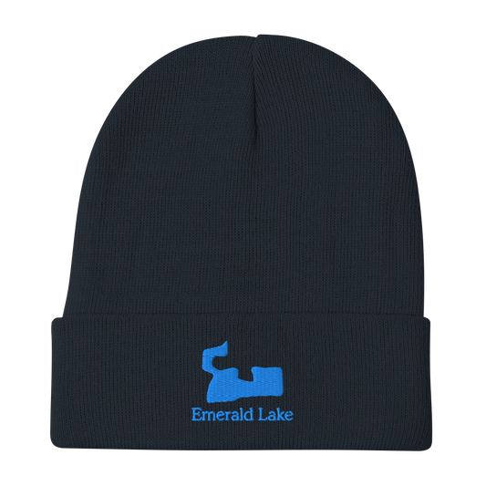 Emerald Lake Embroidered Beanie Hat