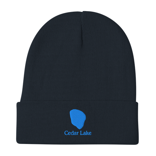 Cedar Lake Embroidered Beanie Hat