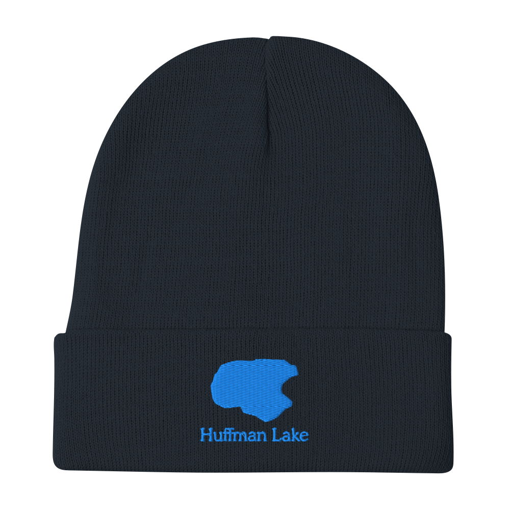 Huffman Lake Embroidered Beanie Hat