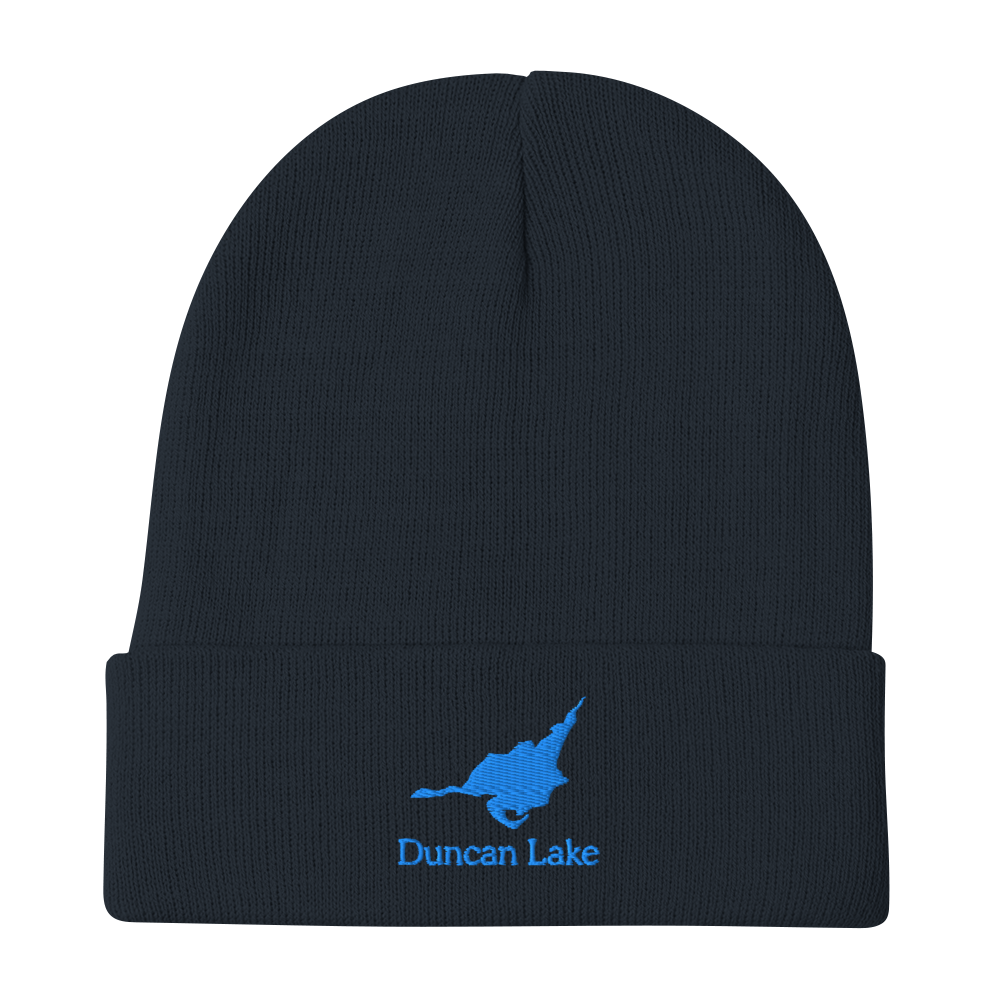 Duncan Lake Embroidered Beanie Hat