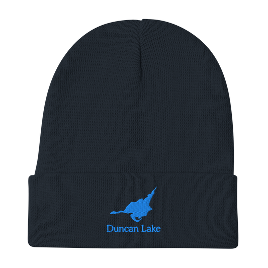 Duncan Lake Embroidered Beanie Hat