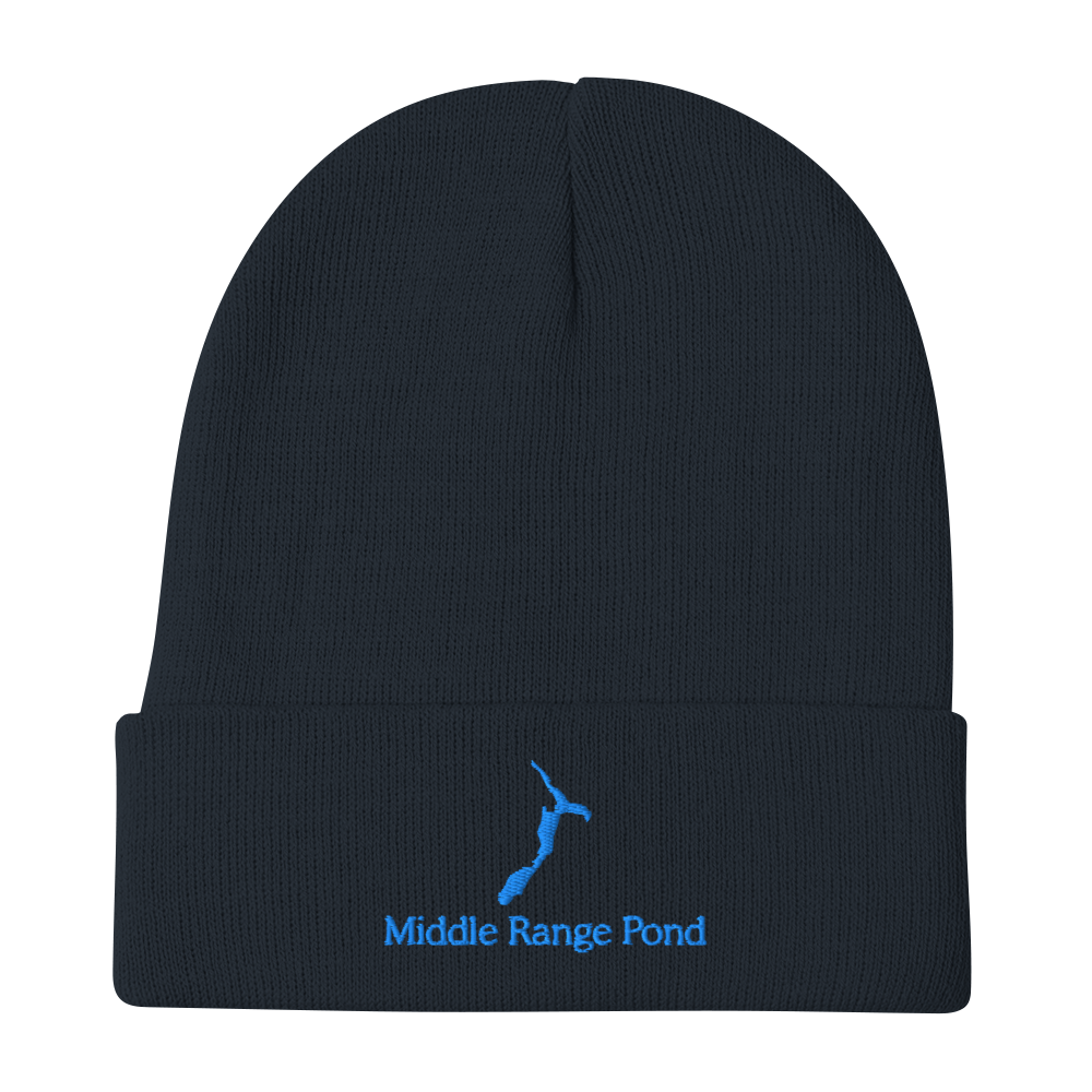 Middle Range Pond Embroidered Beanie Hat