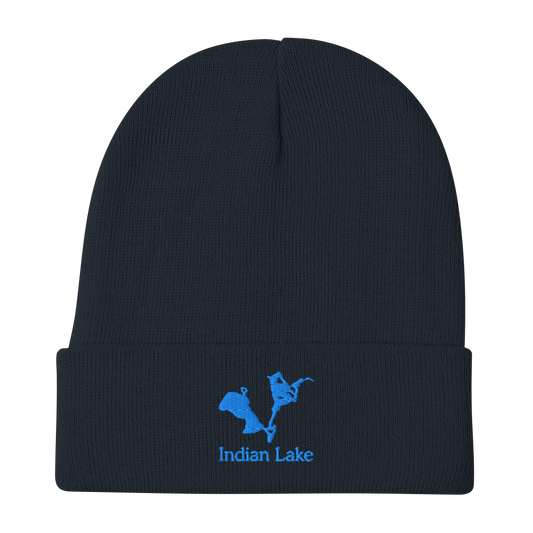 Indian Lake Embroidered Beanie Hat