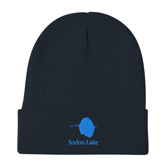 Sodon Lake Embroidered Beanie Hat