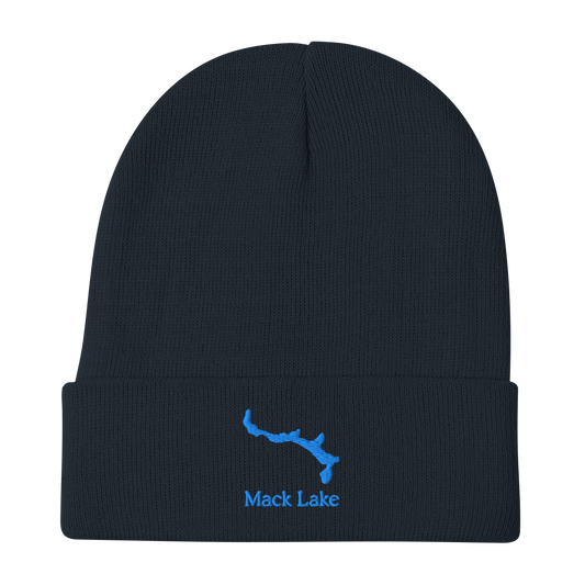 Mack Lake Embroidered Beanie Hat