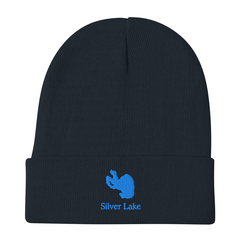 Silver Lake Embroidered Beanie Hat
