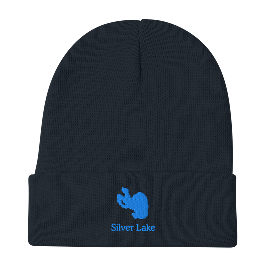 Silver Lake Embroidered Beanie Hat