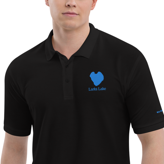 Larks Lake Men's Embroidered Polo