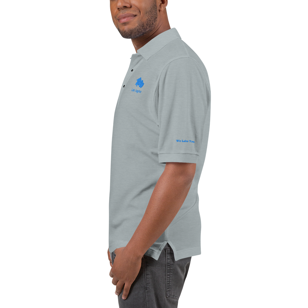 Lake Angelus Men's Premium Embroidered Polo