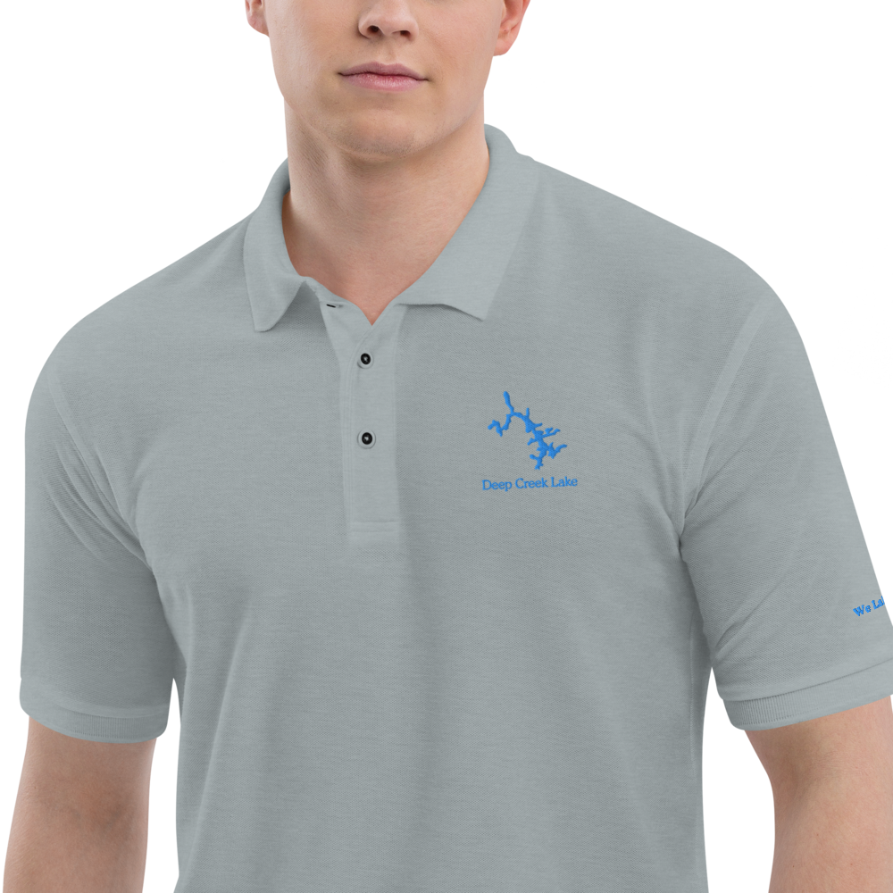 Deep Creek Lake Men's Premium Embroidered Polo