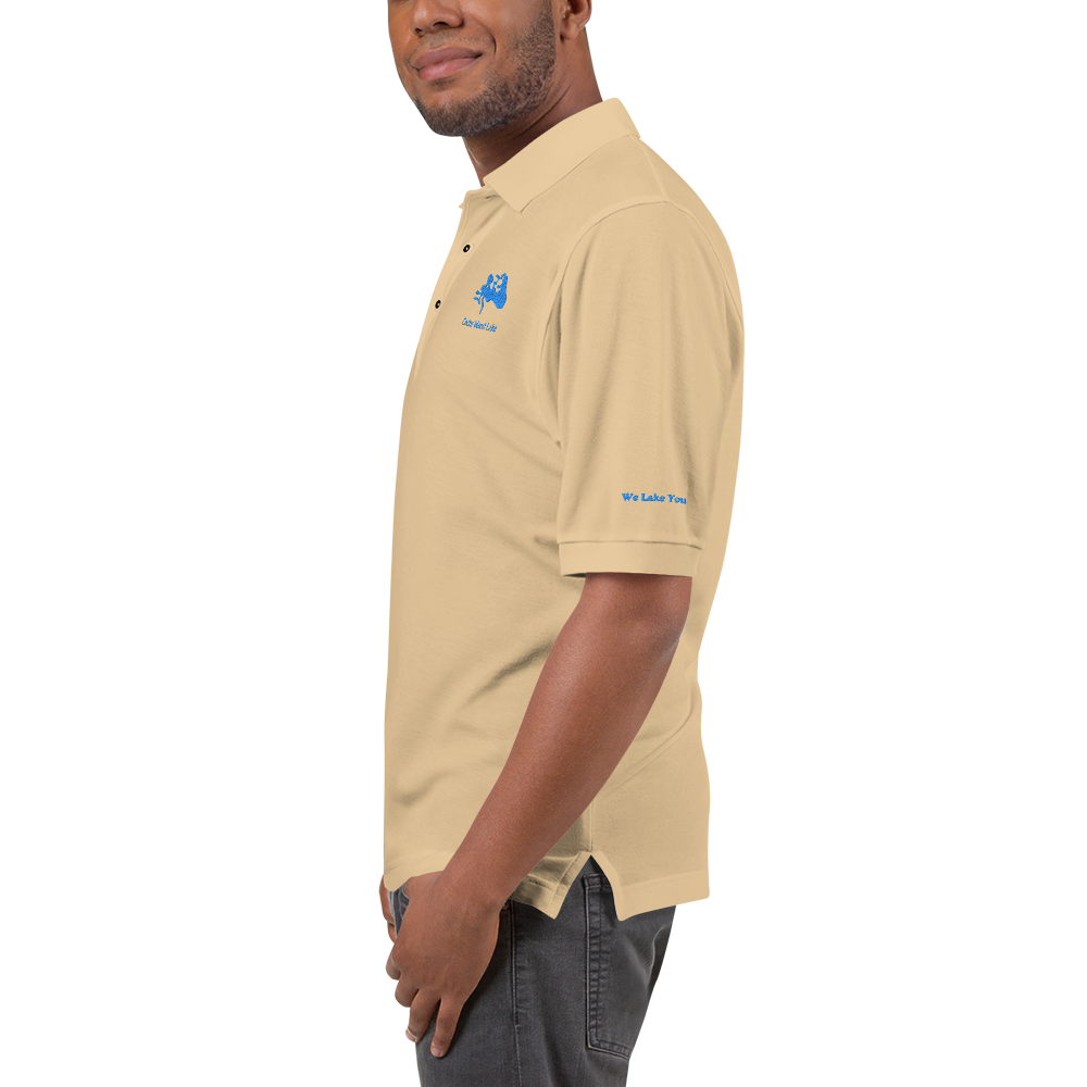 Cedar Island Lake Men's Premium Embroidered Polo