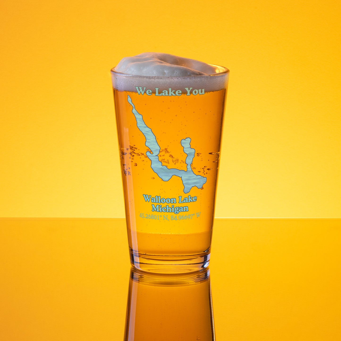 {Lake} 16 oz Pint Glass