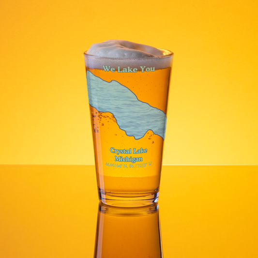 Crystal Lake 16 oz Pint Glass