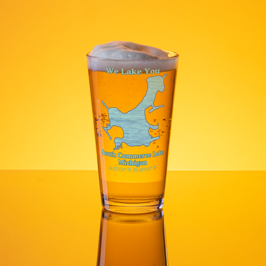 South Commerce Lake 16 oz Pint Glass