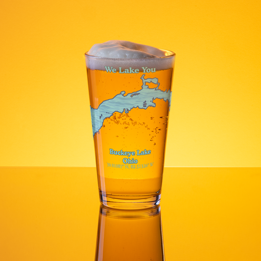 Buckeye Lake 16 oz Pint Glass