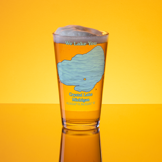 Crystal Lake 16 oz Pint Glass