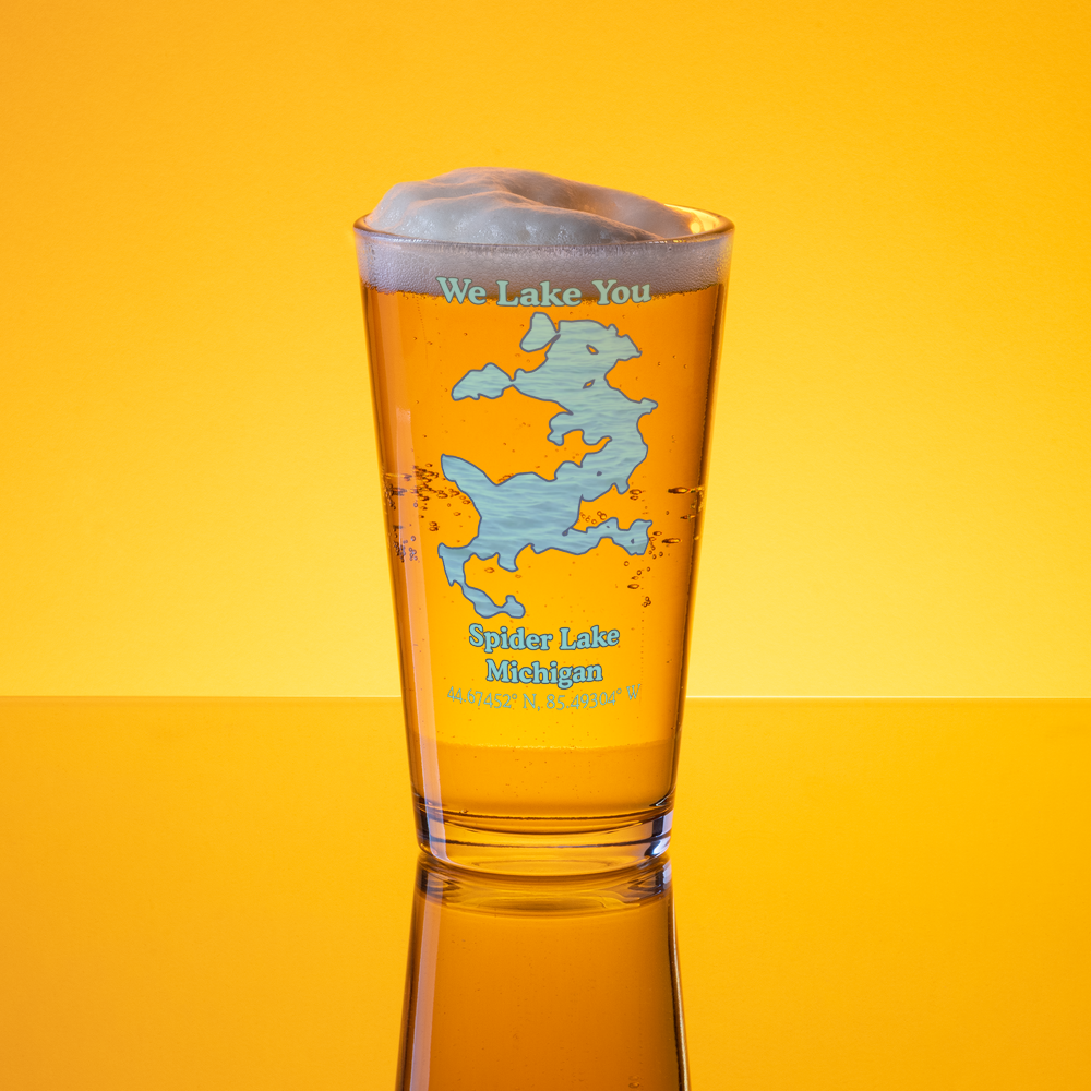 Spider Lake 16 oz Pint Glass