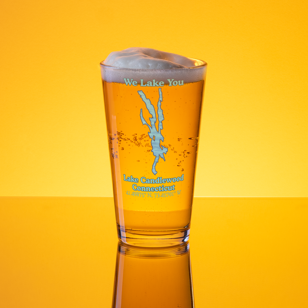 Lake Candlewood 16 oz Pint Glass