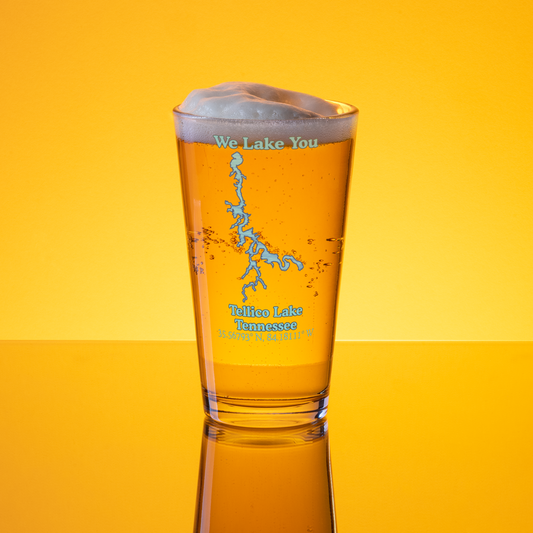 Tellico Lake 16 oz Pint Glass
