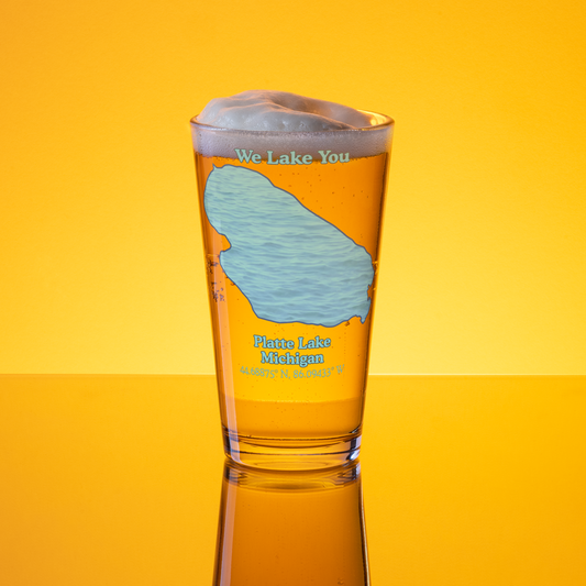 Platte Lake 16 oz Pint Glass