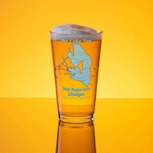 Bald Eagle Lake 16 oz Pint Glass