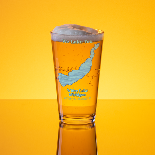 White Lake 16 oz Pint Glass