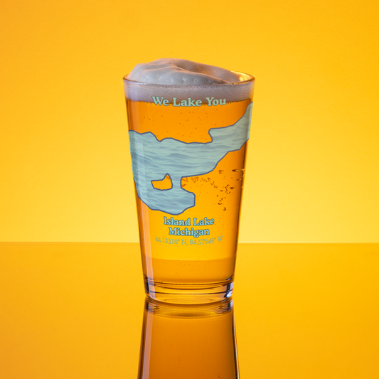 Island Lake 16 oz Pint Glass