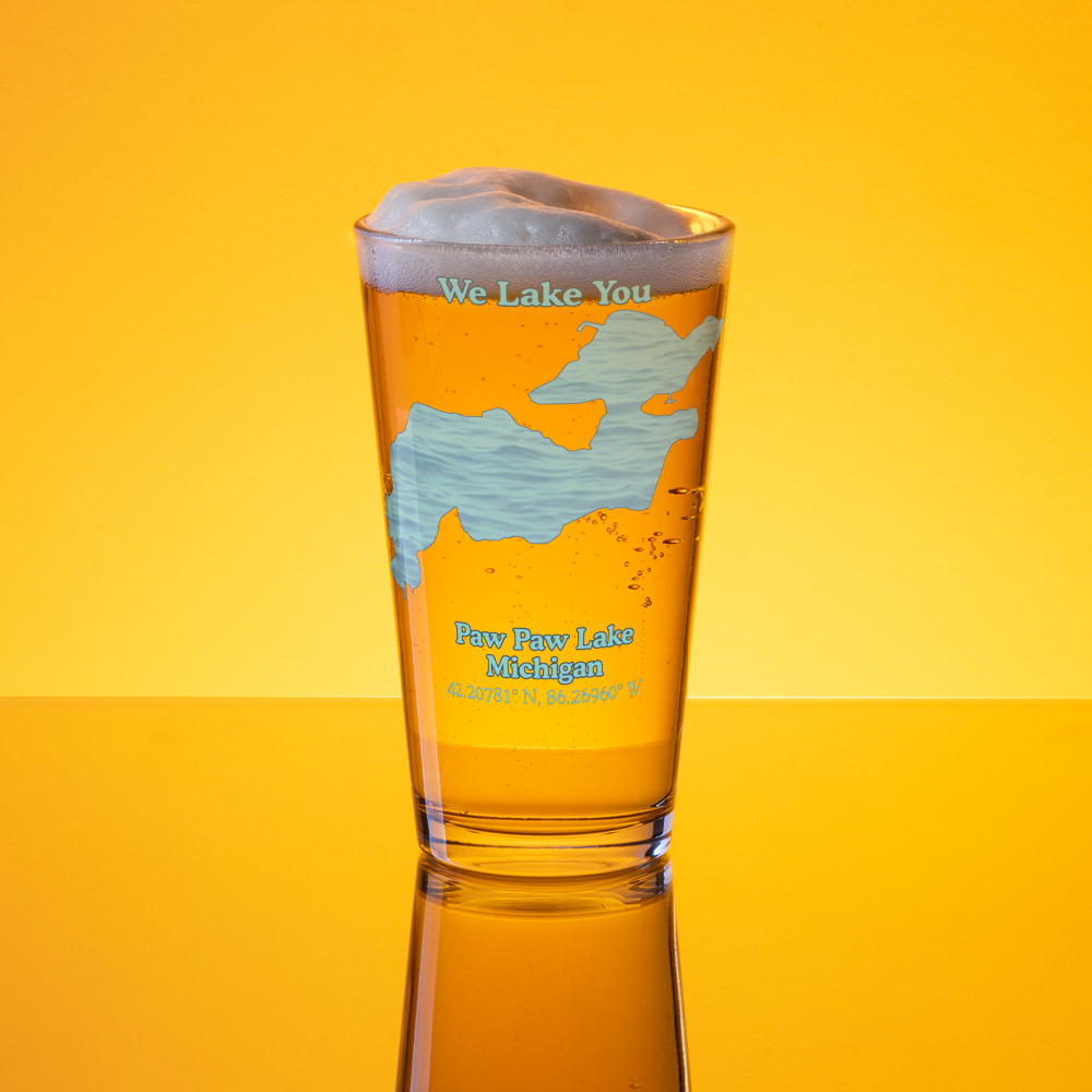 Paw Paw Lake 16 oz Pint Glass