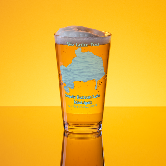 Sandy Bottom Lake 16 oz Pint Glass